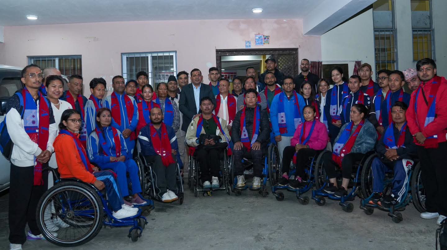 पारा एसियाडमा सहभागी हुने नेपाली टोलीको बिदाइ