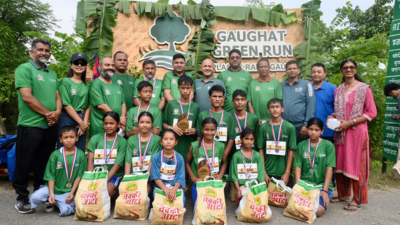 गौघाट ग्रीन रनको उपाधि बिशाल र आयुष्मालाई