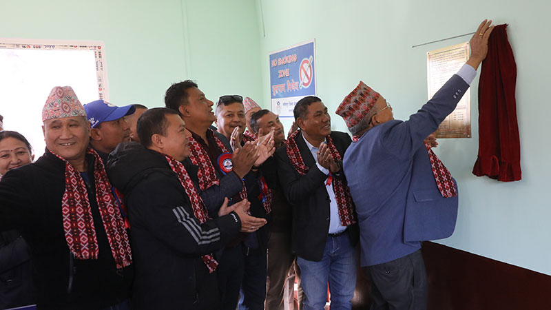 टेबलटेनिस ट्रेनिङ हलको उद्घाटन