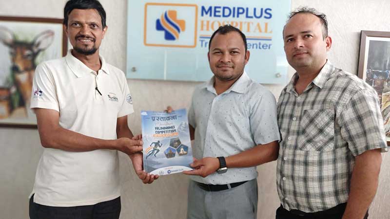 पर्वतीय दौडको हस्पिटल पार्टनर बन्यो मेडिप्लस एण्ड ट्रमा सेन्टर