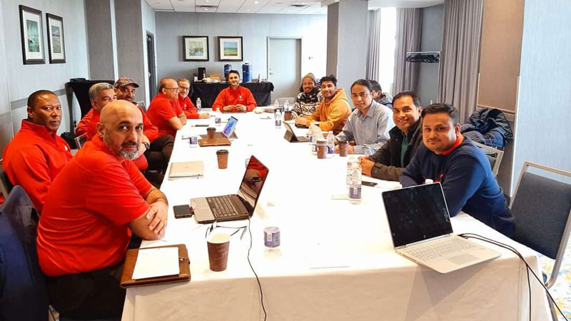  Nepalese canadian cricket club held it's first historic meeting with canada cricket board