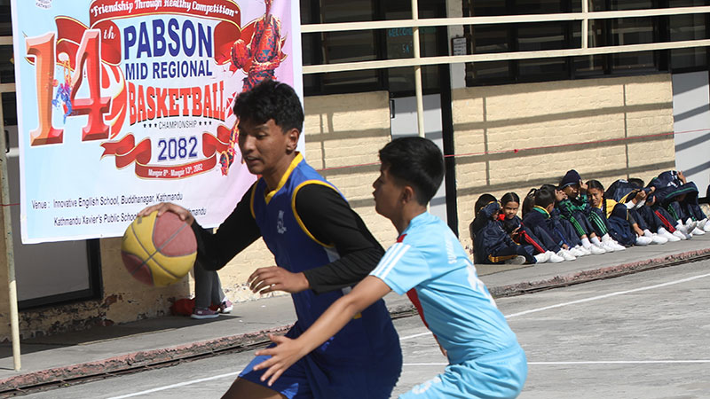 प्याब्सन मध्य क्षेत्रीय बास्केटबलमा लिग चरणका खेल जारी