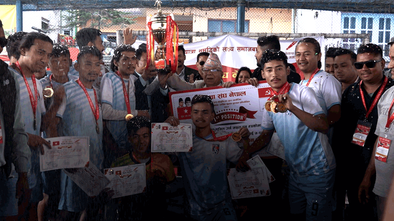 मदन आश्रित सेभेन ए साइडको उपाधि फुटसल फाइभलाई 