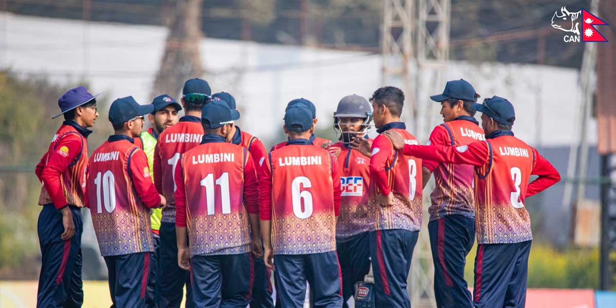 गणेशमान सिंह राष्ट्रिय क्रिकेट च्याम्पियनसिपमा लुम्बिनीको विजयी शुरूआत