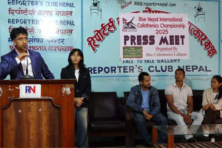 ‘राइज नेपाल अन्तर्राष्ट्रिय क्यालिस्थेनिक्स च्याम्पियनसिप-२०२५’ हुने